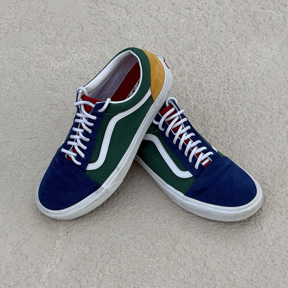 Vans‎ Old Skool Yacht Club Skate Suede Shoe UNISEX Color Block Men 10 Women 11.5